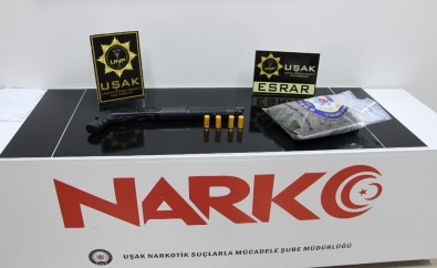 Uşak'ta Uyuşturucu Operasyonu Açıklaması 4 Gözaltı