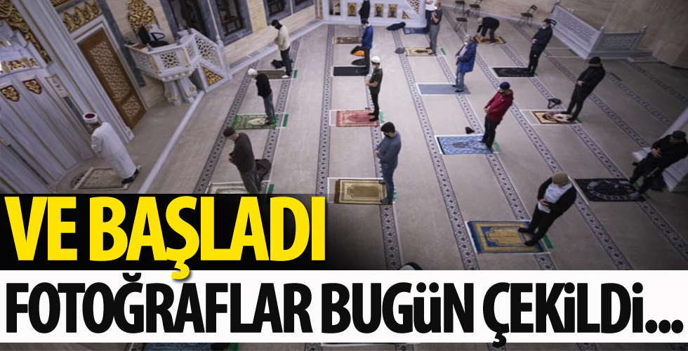 Camiler yeniden ibadete açıldı