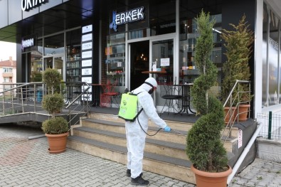 Bolu'da, Berber Ve Kuaförler Dezenfekte Edildi
