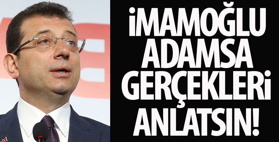 CHP’li Ekrem İmamoğlu’na T3 vakfı tepkisi: Adamsa gerçekleri anlatsın