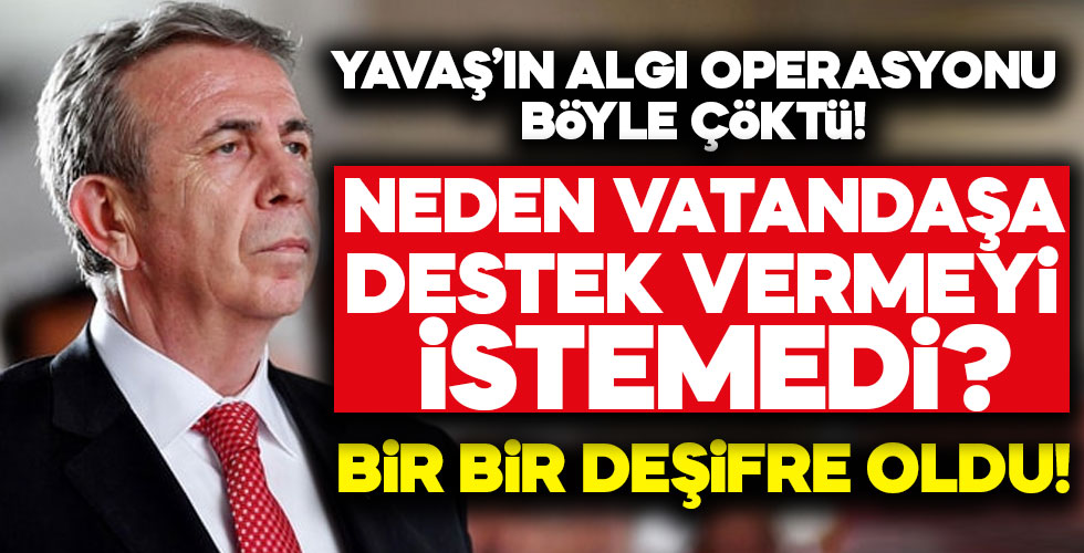 Yavaş'ın algı operasyonu canlı yayında çöktü!