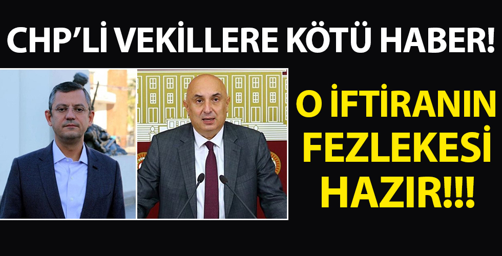 CHP'li Özgür Özel ve Engin Özkoç'a şok haber!