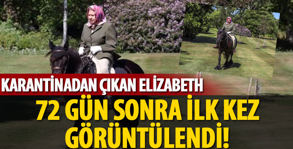 İngiltere'de karantinadan çıkan Kraliçe Elizabeth 72 gün sonra ilk kez görüntülendi