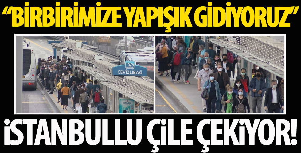 Normalleşmenin ilk gününde metrobüslerdeki yoğunluk vatandaşı isyan ettirdi