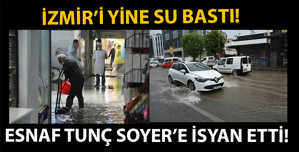 Yeni normalin ilk gününde İzmir'i yine su bastı!