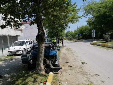 Alaçam'da Trafik Kazası Açıklaması 1 Yaralı