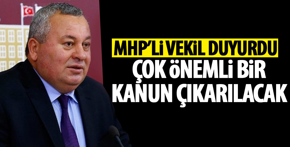 'Çok önemli bir kanun çıkarılacak'