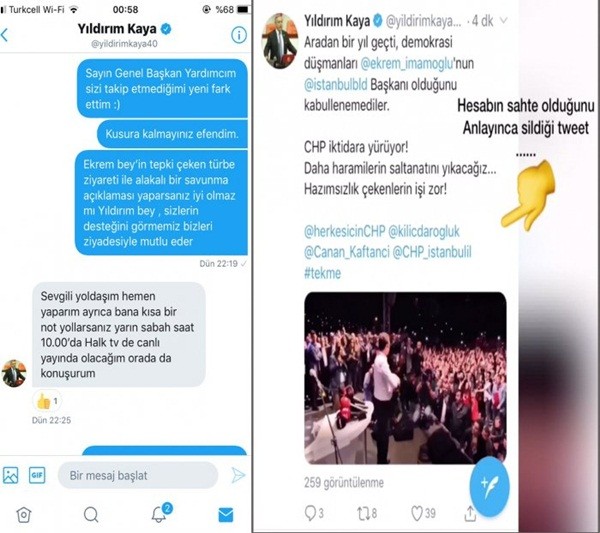 CHP Genel Başkan Yardımcıları, sahte Canan Kaftancıoğlu hesabının talimatlarını yerine getirdi