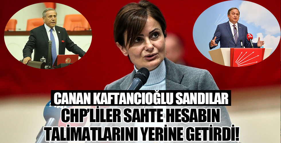 CHP Genel Başkan Yardımcıları, sahte Canan Kaftancıoğlu hesabının talimatlarını yerine getirdi