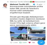 Esenler'de Korona Virüs Pankartı Konusu