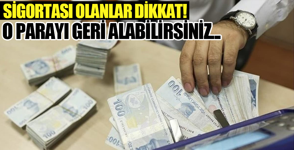 SGK'dan paranızı geri alabilirsiniz!