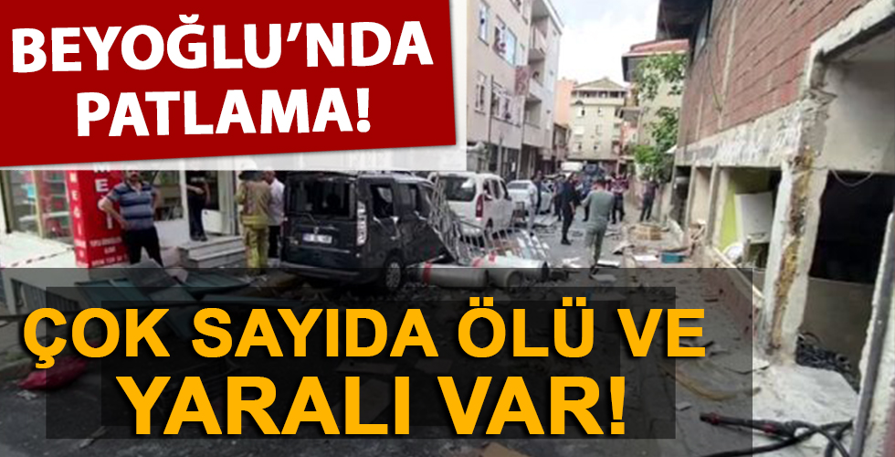 İstanbul Beyoğlu'nda patlama! Ortalık savaş alanına döndü...