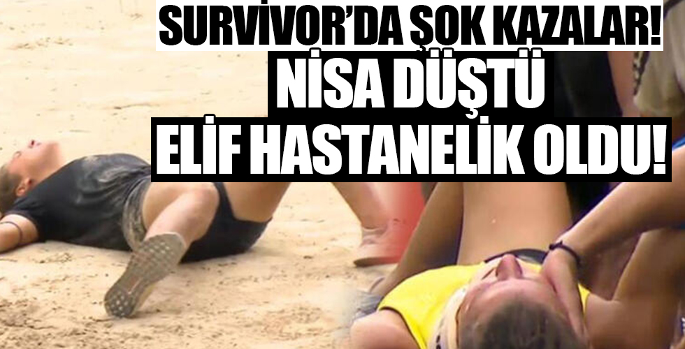 Survivor Nisa 3 metreden düştü, Elif hastanelik oldu!