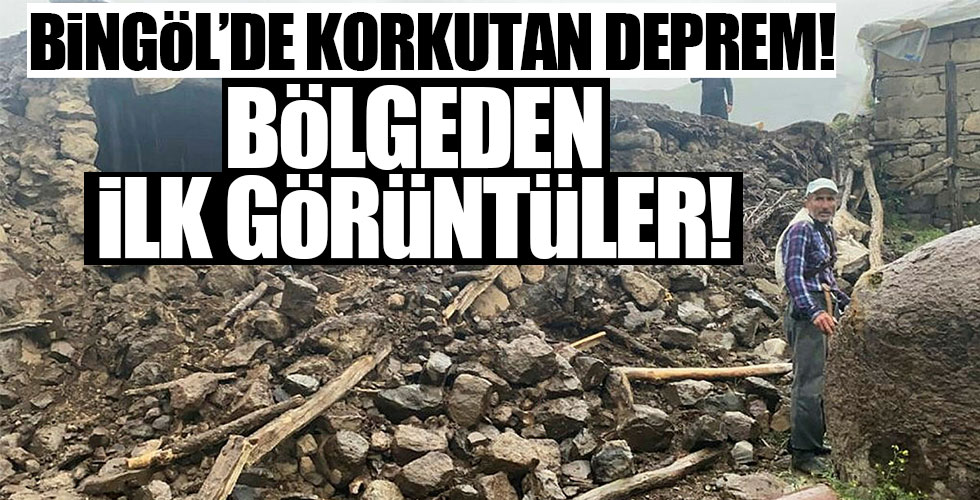 Deprem bölgesinden ilk görüntüler!