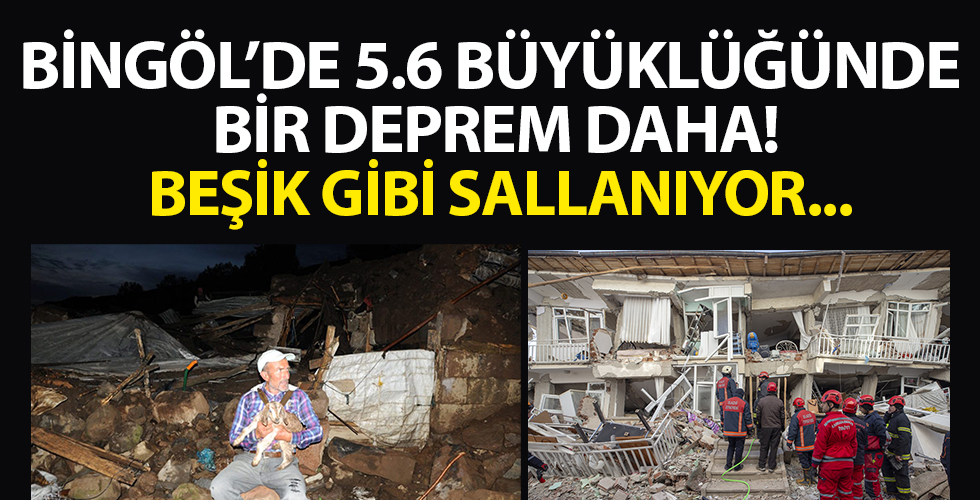 Bingöl'de 5.6 büyüklüğünde bir deprem daha!