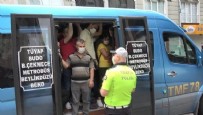Polisler gözlerine inanamadı! 17 kişinin olması gereken minibüsten 35 kişi çıktı