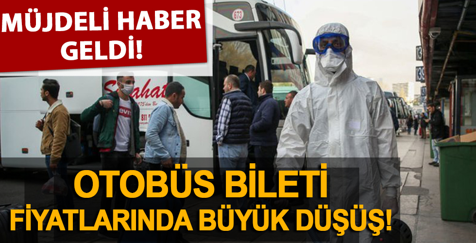 Otobüs bileti fiyatlarında büyük düşüş!