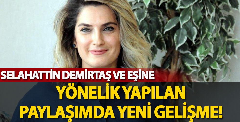 Selahattin Demirtaş ve eşine yönelik paylaşıma ilişkin 1 zanlı tutuklandı