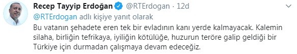 Başkan Erdoğan'dan PKK'ya net mesaj!