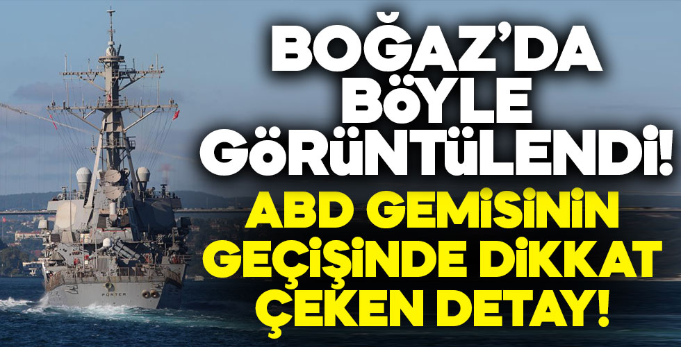 Boğaz'dan böyle geçti! O detay dikkatlerden kaçmadı!