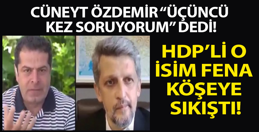 Cüneyt Özdemir ‘Üçüncü kez soruyorum’ dedi! HDP’li Paylan fena köşeye sıkıştı