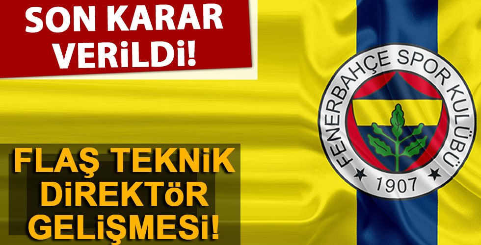 Fenerbahçe'de flaş teknik direktör gelişmesi!