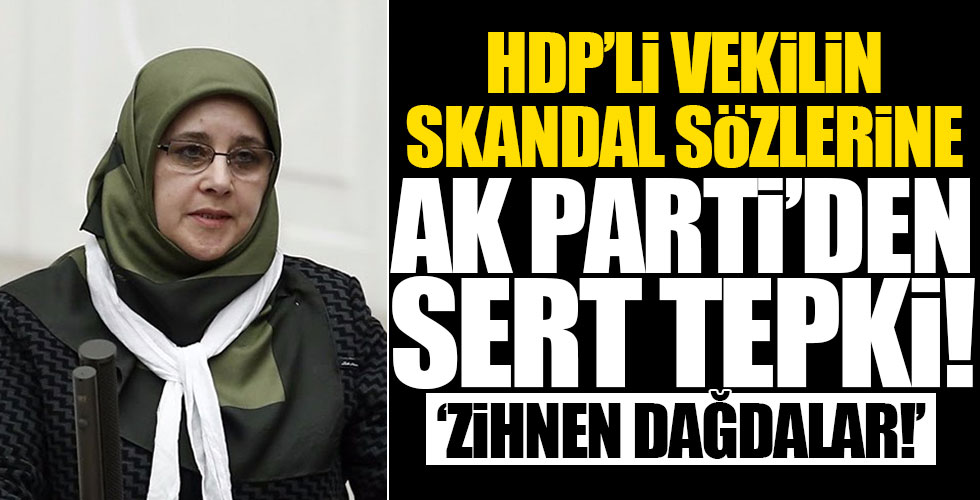 HDP'li vekilin sözlerine AK Parti'den sert tepki!