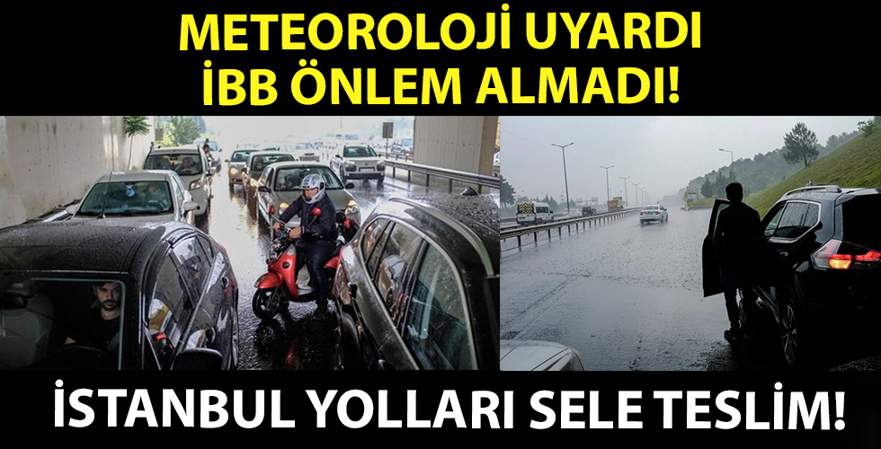 İstanbul'da yağış sonrası vatandaş yolda kaldı!