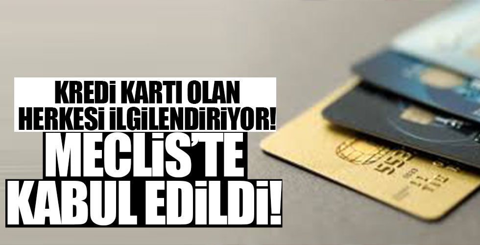 Kredi kartı olan herkesi ilgilendiren gelişme!