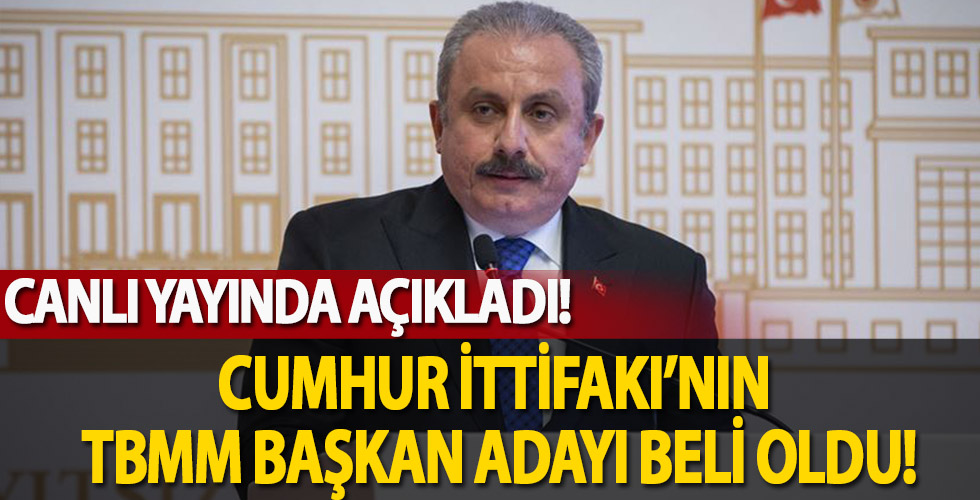 Cumhur İttifakı'nın TBMM Başkan adayı canlı yayında açıklandı!