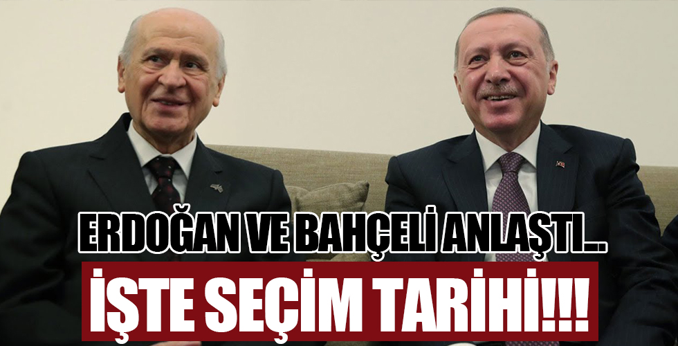 Erdoğan ve Bahçeli mutabık kaldı... İşte seçim tarihi
