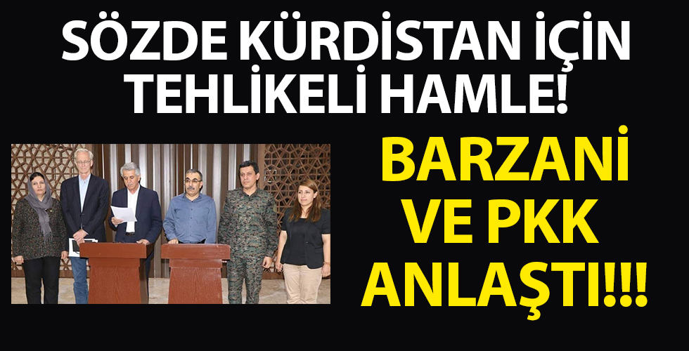 Gündemi sarsan kritik gelişme... Sözde Kürdistan için tehlikeli hamle: Barzani ve PKK anlaştı!