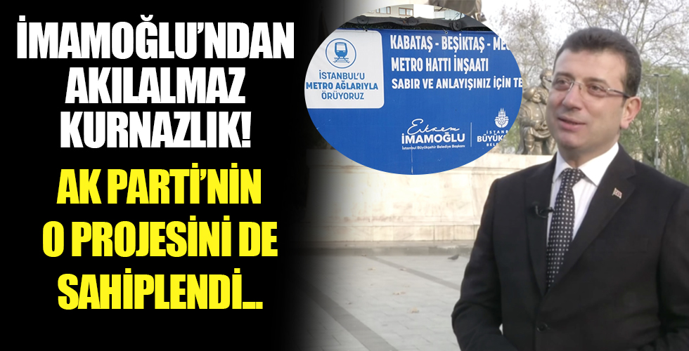 İmamoğlu'ndan akılalmaz kurnazlık! AK Parti'nin projesini...