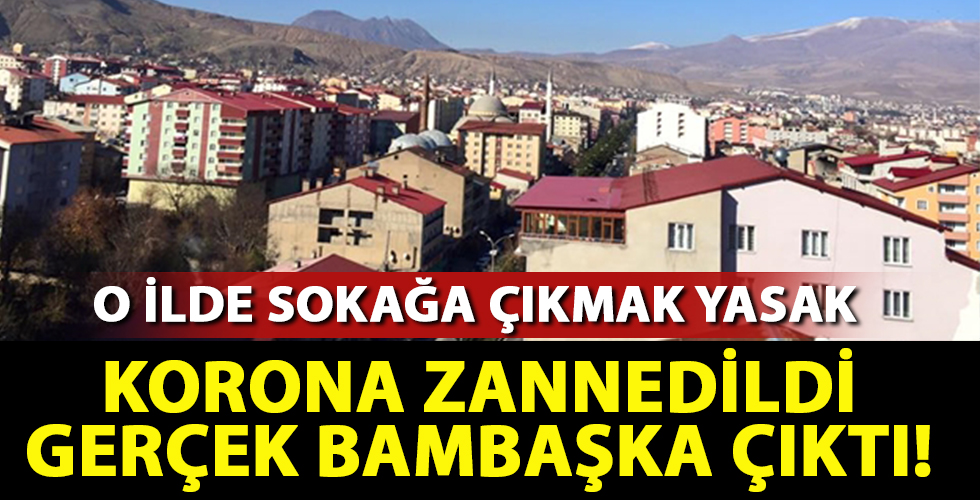 O ilde yasak ilan edildi! Herkes korona sandı gerçek bambaşka çıktı