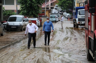 Rize'nin İyidere İlçesinde Şiddetli Yağmur Nedeniyle 20 İş Yerini Su Bastı