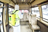 Şirinevler'de Minibüsler Dezenfekte Edildi