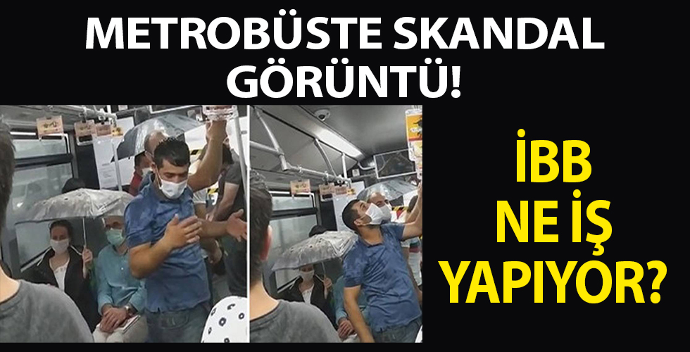 İBB ne iş yapıyor? Metrobüste skandal görüntü