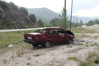 Kastamonu'da Yoldan Çıkan Otomobil Takla Attı Açıklaması 2 Yaralı