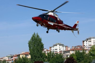 Kolunu Spirale Kaptıran Şahıs Helikopter Ambulans İle Kayseri'ye Getirildi
