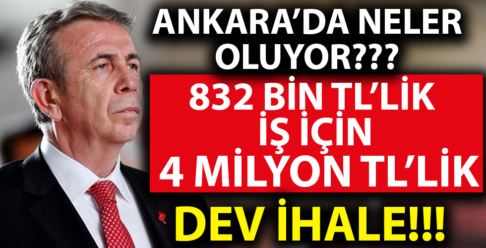 832 bin TL’lik budama ve kesim işi için 4 milyon TL’lik ihale! Ankara’da neler oluyor?