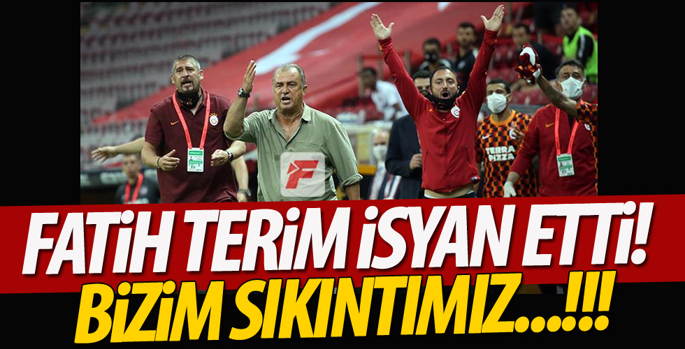 Fatih Terim isyan etti!