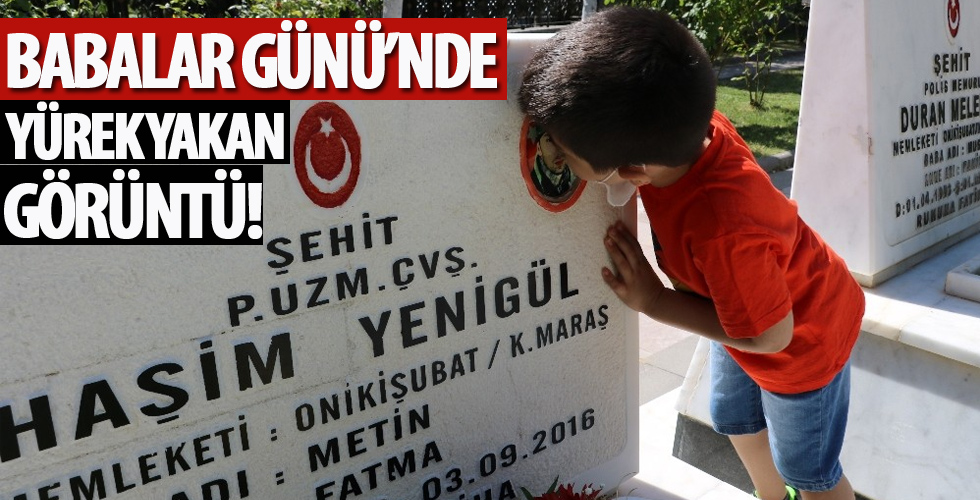 Şehit çocukları her Babalar Günü'nde şehitliği ziyaret ediyor