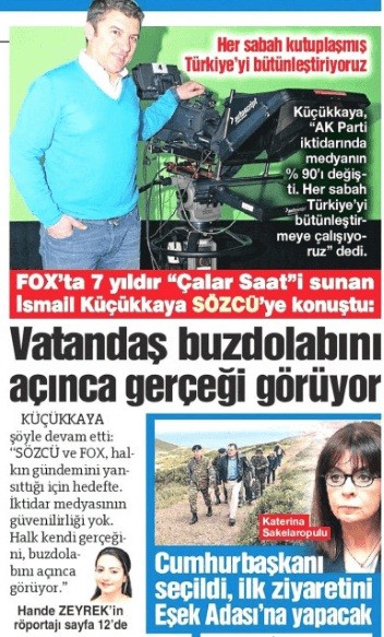 Sözcü'den İsmail Küçükkaya'ya imaj düzeltme operasyonu