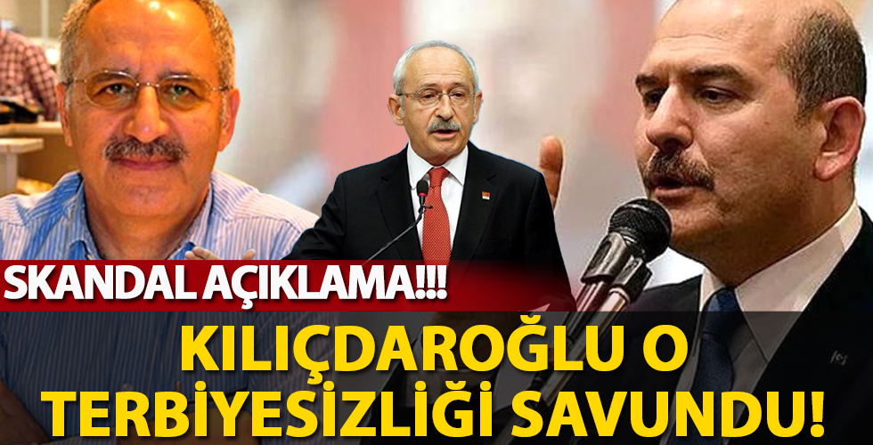 Kemal Kılıçdaroğlu o terbiyesizliği savundu!