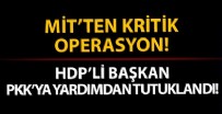 İSTIHBARAT - MİT'ten kritik operasyon! HDP'li Başkan PKK'ya yardımdan tutuklandı