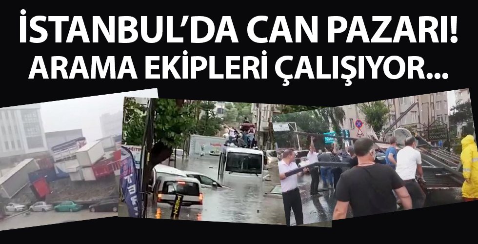 İstanbul'da felaket! Aileler sular altında kaldı! Kurtarma çalışmaları başladı