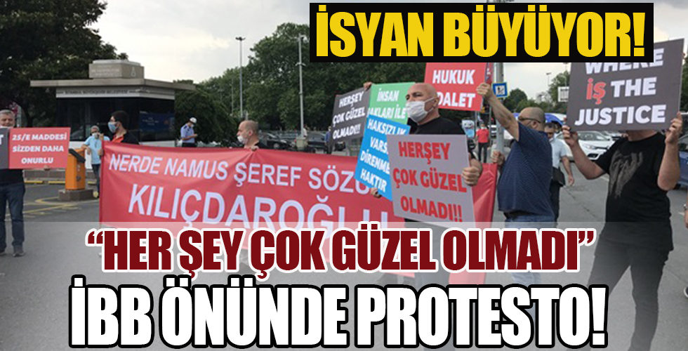 İsyan büyüyor! İBB önünde protesto