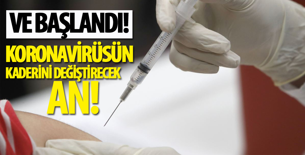 Corona virüsün kaderini değiştirecek an! Ve başlandı