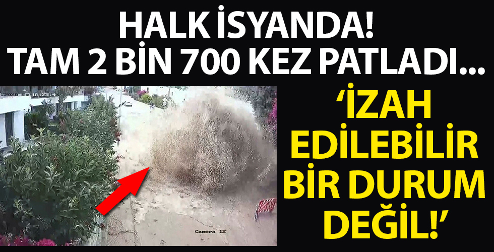 Bodrum'da 9 yılda 2 bin 700 kez patlayan isale hattına tepki
