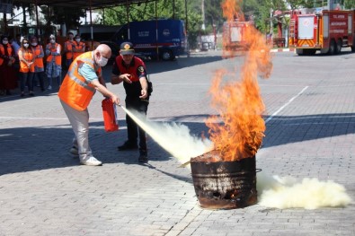 Aydın'da AFAD Gönüllülerine Yangın Eğitimi Verildi